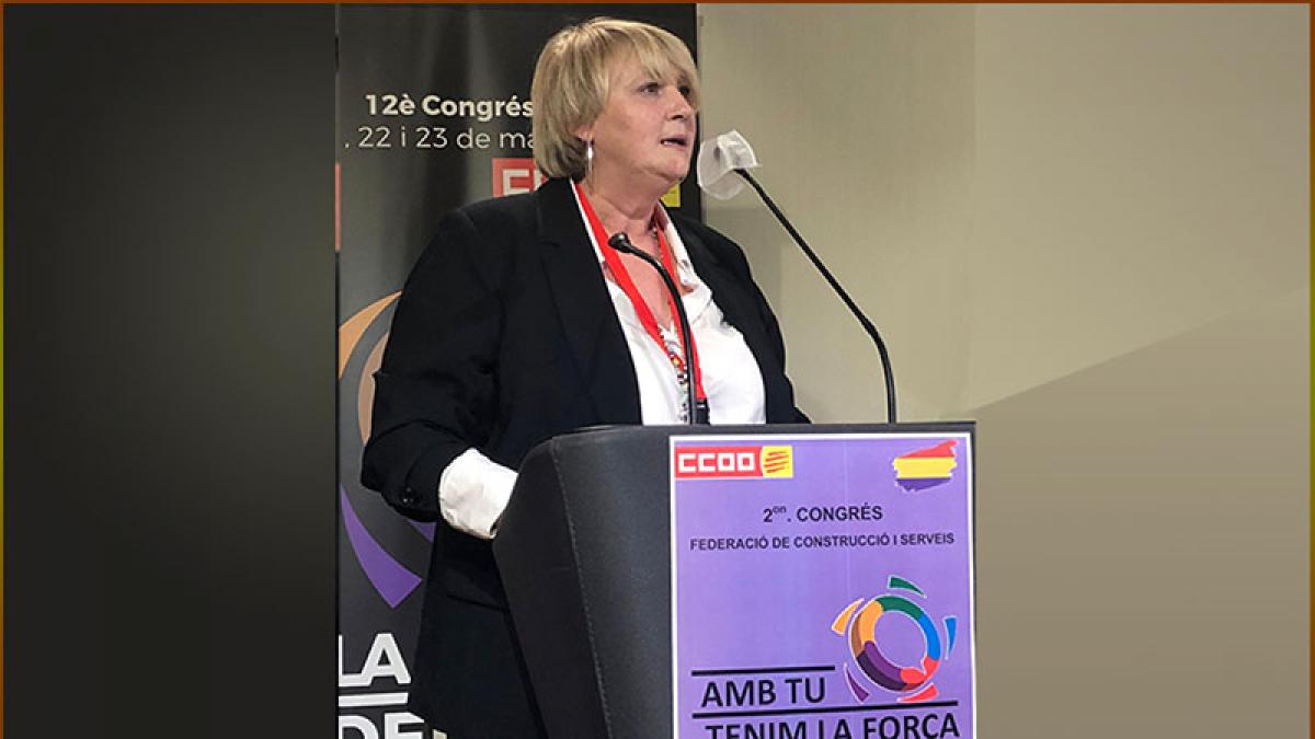 Isabel Gutierrez, elegida secretaria general de CCOO de Construccin y Servicios de Catalua