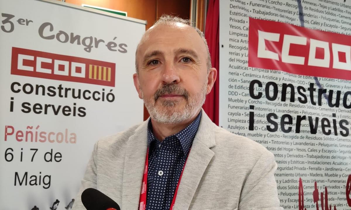 Josep Albors, reelegido secretario general de CCOO de Construcción y Servicios de País Valencià